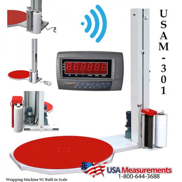 USAM120Z Fully Automatic Stretch Wrapping Machine with Builtin Scale