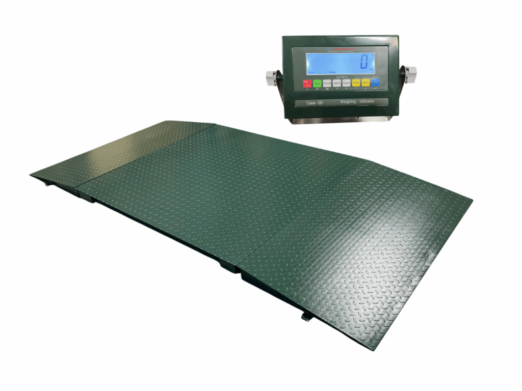 Mr Ramps US-MR7272 “Mr Reliable” 6×6 Floor Scale & Two Ramps NTEP (20,000 lb x 5 ...