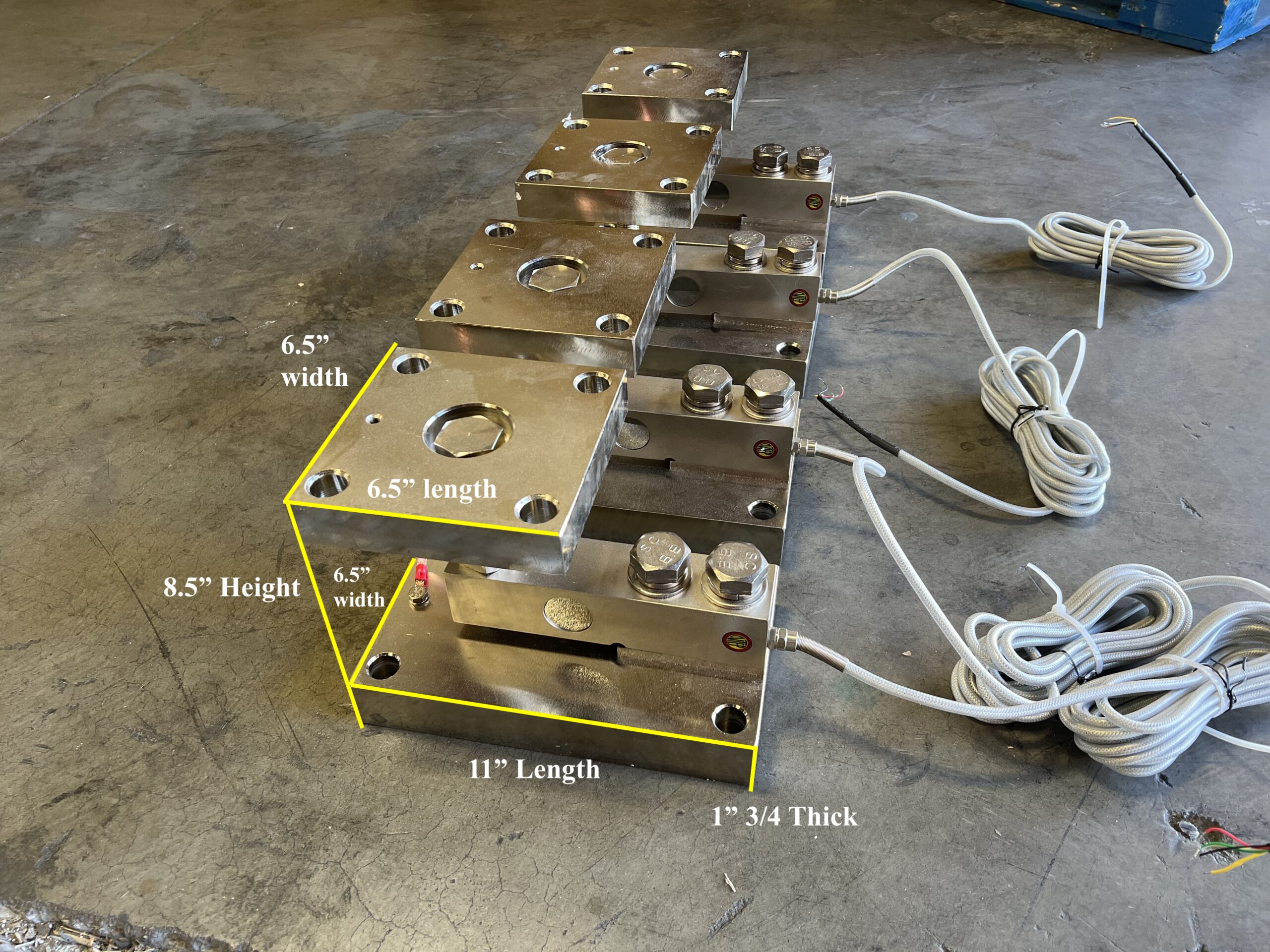 US-HDTM3-10K Tank Mount Load Cell Kit with 3 Load Cells (10,000 lb) - Image 16