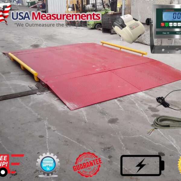 US-AX1010-60 Cargo Axle Scale with 2 Ramps (60,000 lb)