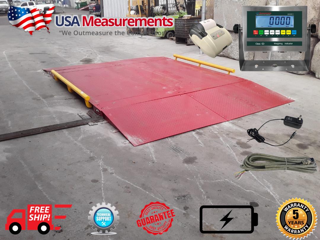 US-AX1010-60 Cargo Axle Scale with 2 Ramps (60,000 lb)