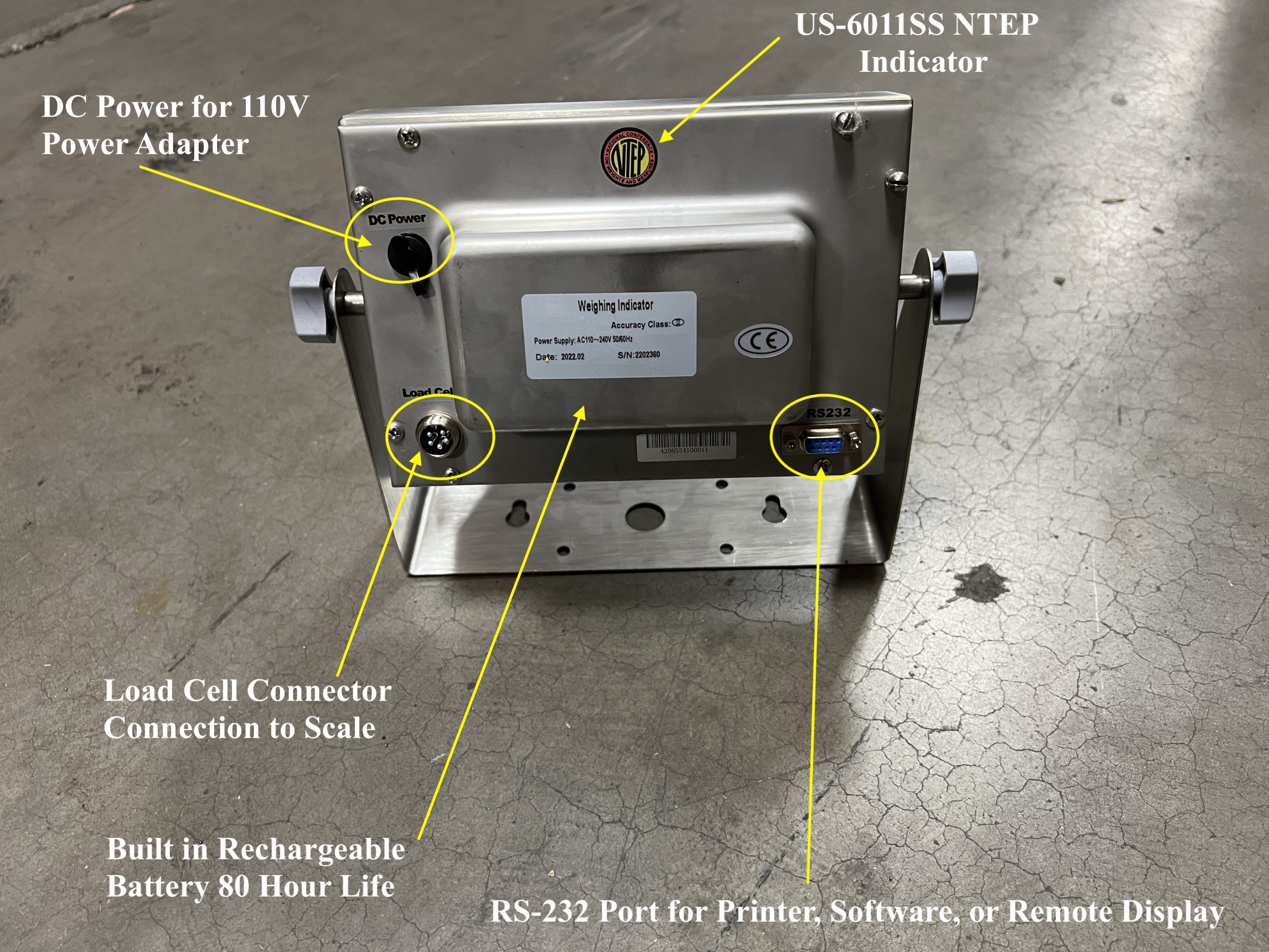 US-HDTM3-10K Tank Mount Load Cell Kit with 3 Load Cells (10,000 lb) - Image 13